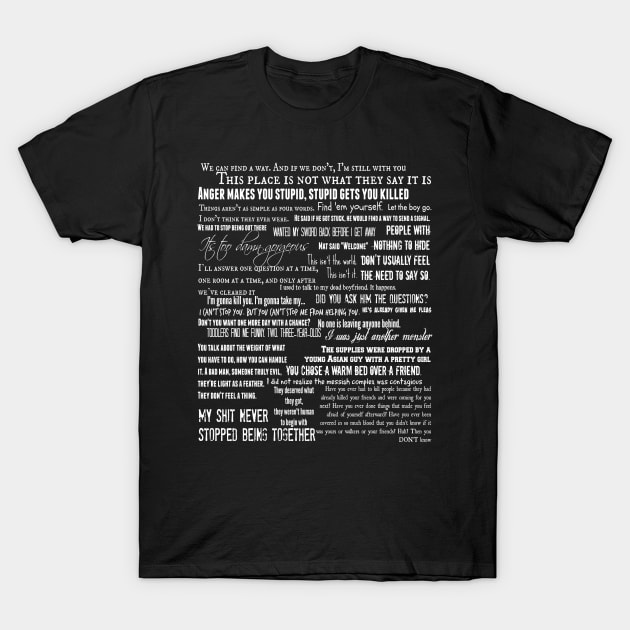 Walking Dead Quotes Michonne Fan Art TWD T-Shirt by CozyTeesBuffalo